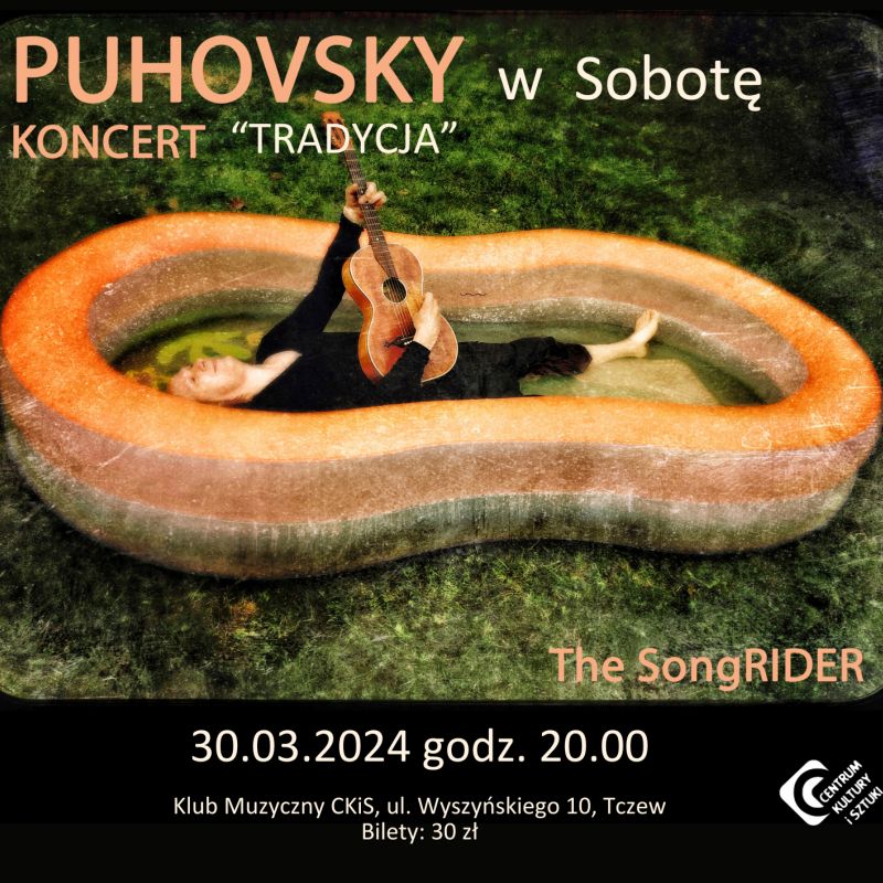 plakat koncertu Puhovsky w Sobotę