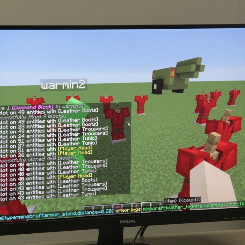 Tworzenie makiety Bitwy Warszawskiej w Minecraft